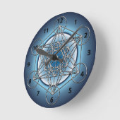 Metatrons Cube Runde Wanduhr (Winkel)