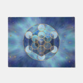 Metatrons Cube Sacred Geometry Fußmatte (Vorderseite)