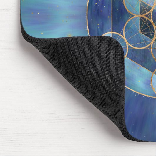 Metatrons Cube Sacred Geometry Mousepad (Ecke)