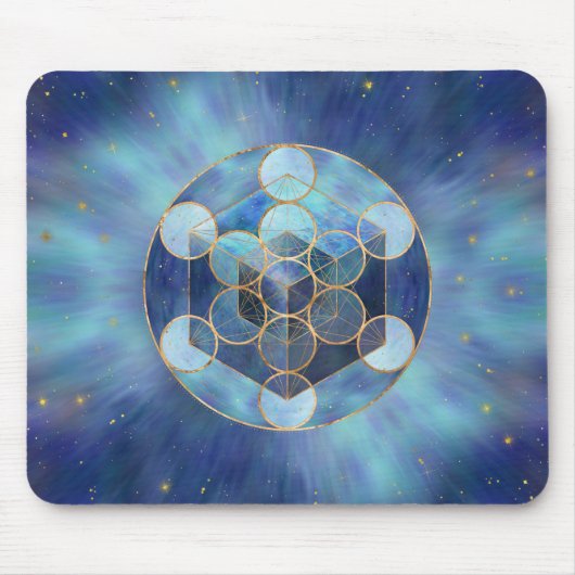 Metatrons Cube Sacred Geometry Mousepad (Vorne)