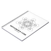 Metatrons Cube Sacred Geometry Notizblock (Linke Seite)