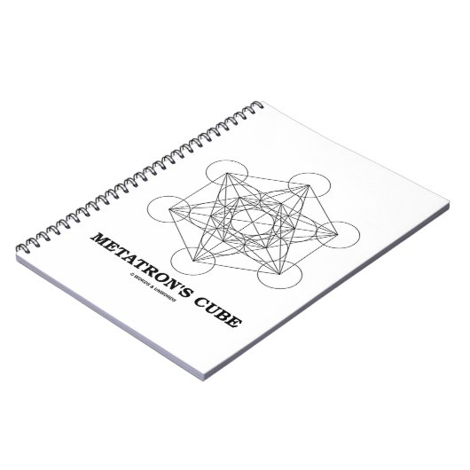 Metatrons Cube Sacred Geometry Notizblock (Linke Seite)