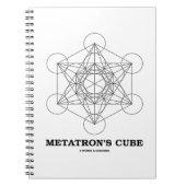 Metatrons Cube Sacred Geometry Notizblock (Vorderseite)