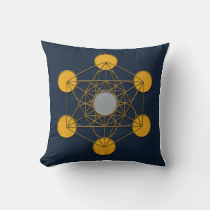 Metatrons Cube Sacred Geometry Pillow Kissen