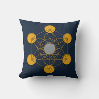Metatrons Cube Sacred Geometry Pillow Kissen