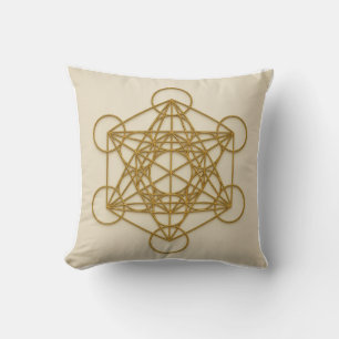 Metatrons Cube Sacred Geometry Pillow Kissen