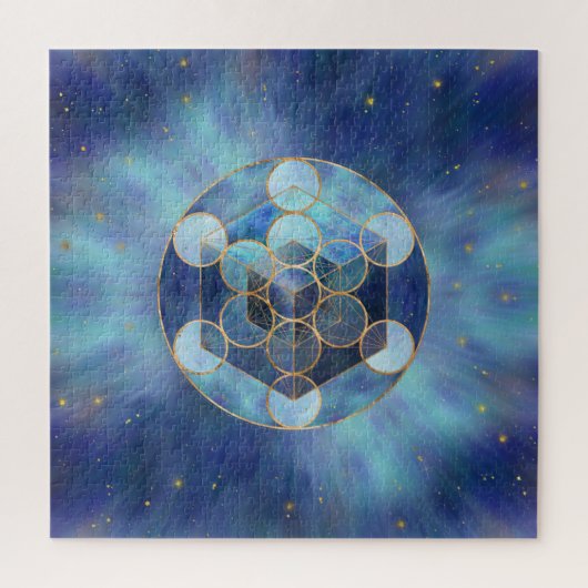 Metatrons Cube Sacred Geometry Puzzle (Vertikal)