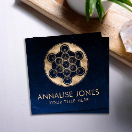 Metatrons Cube Sacred Geometry Quadratische Visitenkarte