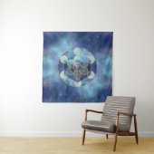 Metatrons Cube Sacred Geometry Wandteppich (Beispiel)