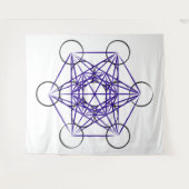 Metatron's Cube Series V5 Tapestry Wandteppich (Vorderseite (Horizontal))