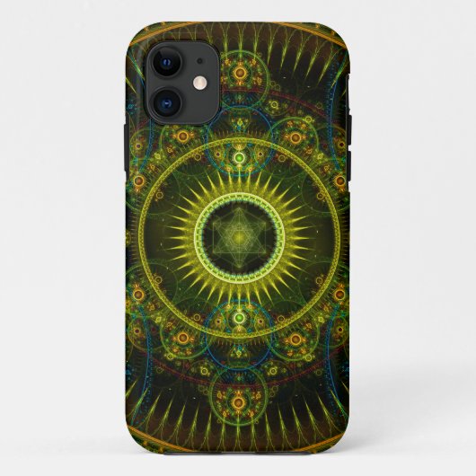 "Metatrons Magick Rad-" - Fraktal-Kunst Case-Mate iPhone Hülle (Rückseite)