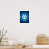Metatrons Wæ- Merkaba - Blume des Lebens Poster (Küche)