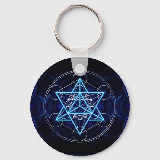 Metatrons WŌ - Merkaba - Stern Tetraeder Schlüsselanhänger (Vorderseite)