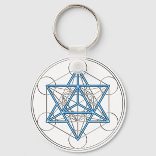 Metatrons WŌ - Merkaba - Stern Tetraeder Schlüsselanhänger