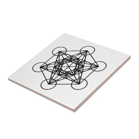 Metatrons Würfel Fliese (Seite)