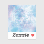 Metatrons Würfel Heilige Geometrie Aufkleber (Blatt)