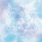 Metatrons Würfel Heilige Geometrie Aufkleber (Vorderseite)