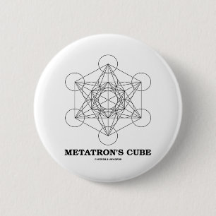 Metatrons Würfel (heilige Geometrie) Button