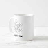Metatrons Würfel (heilige Geometrie) Kaffeetasse (Vorderseite Links)