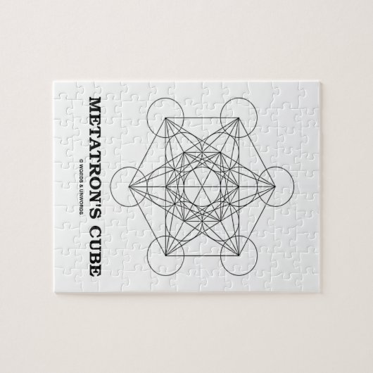 Metatrons Würfel (heilige Geometrie) Puzzle (Horizontal)