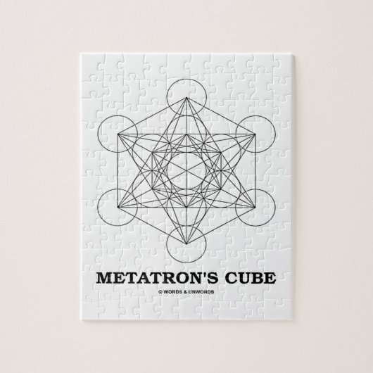 Metatrons Würfel (heilige Geometrie) Puzzle (Vertikal)