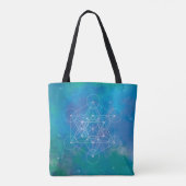 Metatrons Würfel Heilige Geometrie Tasche (Rückseite)