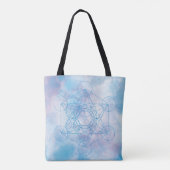 Metatrons Würfel Heilige Geometrie Tasche (Rückseite)