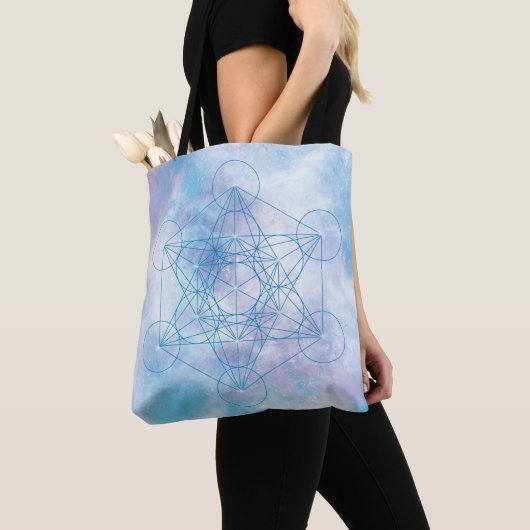Metatrons Würfel Heilige Geometrie Tasche (Von Nahem)