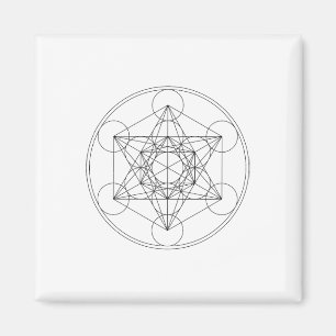 Metatrons Würfel Heilige Geometrie Yoga Spirituell Magnet