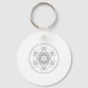 Metatrons Würfel Heilige Geometrie Yoga Spirituell Schlüsselanhänger