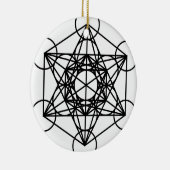 Metatrons Würfel Keramik Ornament (Rechts)