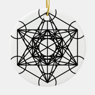 Metatrons Würfel Keramik Ornament