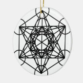 Metatrons Würfel Keramik Ornament (Links)