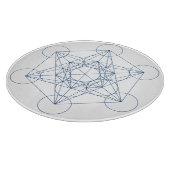 Metatrons Würfel-Kristall-Gitter Schneidebrett (Ecke)