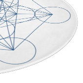 Metatrons Würfel-Kristall-Gitter Schneidebrett (Ecke)