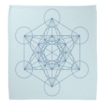 Metatrons Würfel-Kristallgitter-Stoff