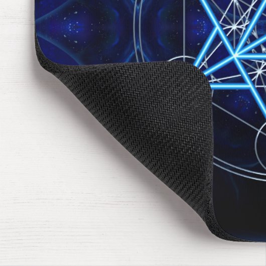 Metatrons Würfel - Merkaba - Stern Tetraeder Mousepad (Ecke)