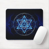 Metatrons Würfel - Merkaba - Stern Tetraeder Mousepad (Mit Mouse)