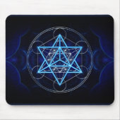 Metatrons Würfel - Merkaba - Stern Tetraeder Mousepad (Vorne)
