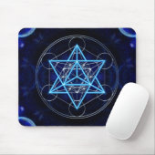 Metatrons Würfel -  Merkaba - Stern Tetraeder Mousepad (Mit Mouse)