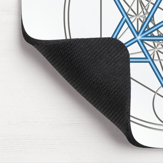 Metatrons Würfel -  Merkaba - Stern Tetraeder Mousepad (Ecke)