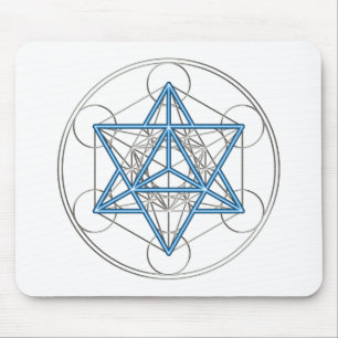 Metatrons Würfel -  Merkaba - Stern Tetraeder Mousepad