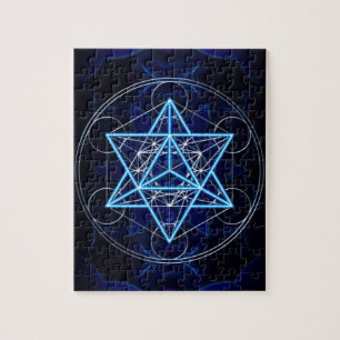 Metatrons Würfel -  Merkaba - Stern Tetraeder Puzzle