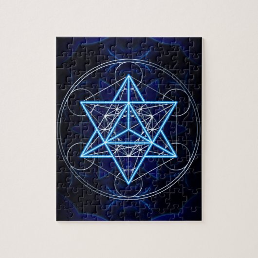 Metatrons Würfel - Merkaba - Stern Tetraeder Puzzle (Vertikal)