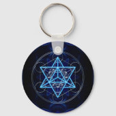 Metatrons Würfel -  Merkaba - Stern Tetraeder Schlüsselanhänger (Vorderseite)