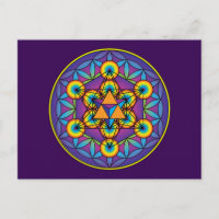 Metatrons Würfel Merkaba zur Blume des Lebens
