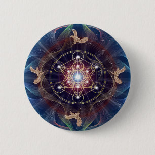 Metatrons Würfel - Merkabah Button