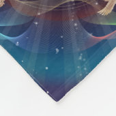Metatrons Würfel - Merkabah Fleecedecke (Ecke)