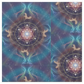 Metatrons Würfel - Merkabah Stoff (Nahaufnahme)