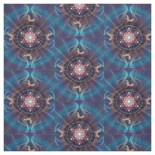 Metatrons Würfel - Merkabah Stoff (Muster)